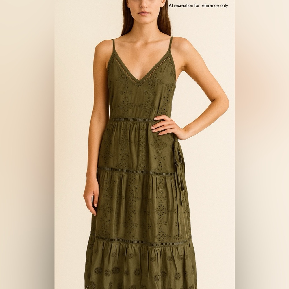 Karen Kane Olive Green Summer Dress